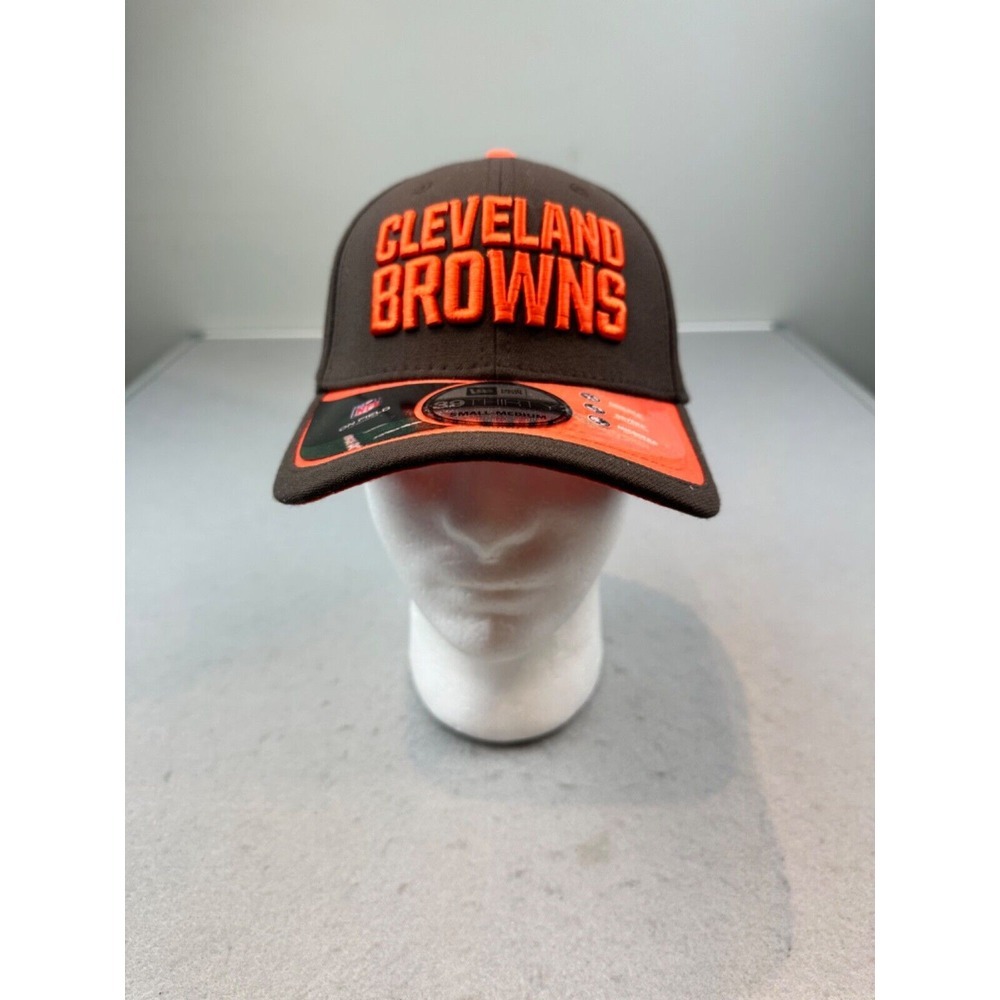 New Era Cleveland Browns Classic 39THIRTY Stretch Flex Fit Hat S/M‎
